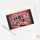 Cool Fire Truck Stickers (Envelop)