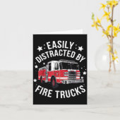 Cool Firefighter Design For Men Women Firemen Fire Kaart (Gele Bloem)