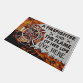 Cool Firefighter Doormat, Funny Quottes Mat (Schuin)