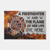 Cool Firefighter Doormat, Funny Quottes Mat (Voorkant)