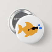COOL FISH MINI RONDE BUTTON 5,7 CM (Voorkant /achterkant)