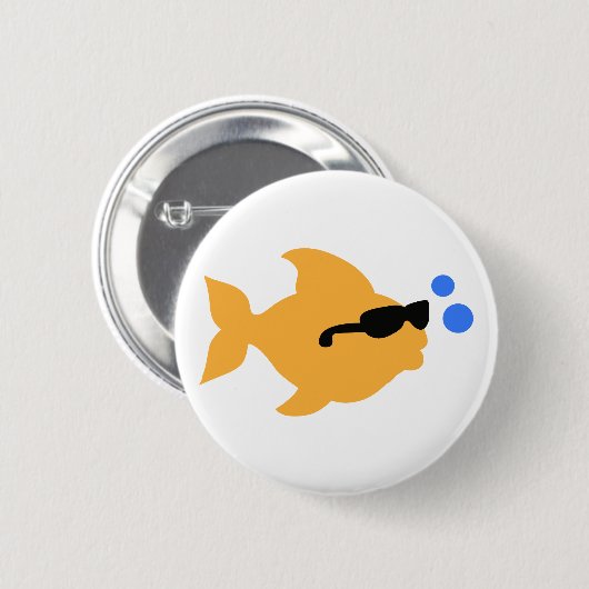COOL FISH MINI RONDE BUTTON 5,7 CM (Voorkant /achterkant)