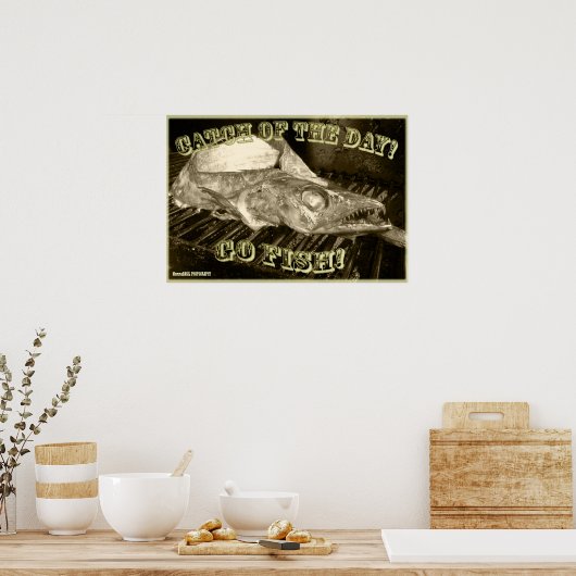 Cool Fish Poster! Poster (Keuken)
