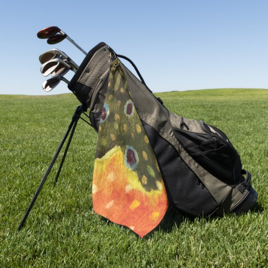 Cool Fisherman's Brook-forel Vist Golfhanddoek (Groen)