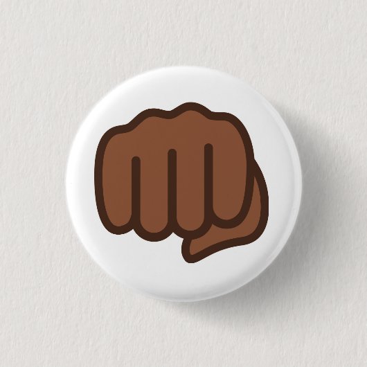 Cool Fist Bump Emoji Ronde Button 3,2 Cm (Voorkant)