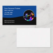 Cool Fitness Personal Trainer Visitekaartjes (Voorkant / Achterkant)