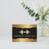 Cool Fitness Trainer Moderne Visitekaartjes (Staand voorkant)