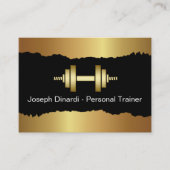 Cool Fitness Trainer Moderne Visitekaartjes (Voorkant)