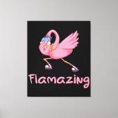 Cool Flamazing Dabbing Flamingo Canvas Afdruk (Voorkant)