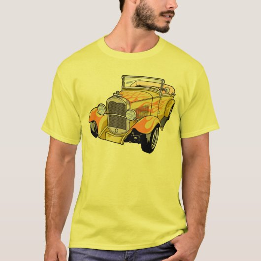 Cool Flamed Street Rod T-shirt (Voorkant)