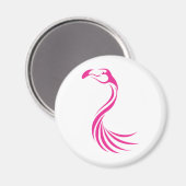 Cool Flamingo Greater Swish Logo Icon Style Magneet (Voorkant / Achterkant)