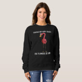 Cool Flamingo Voor Mannen Vader Dames Roze Flaming Trui (Voorkant volledig)
