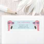 Cool Flamingo Wearing Sunbril Etiket (Insitu)