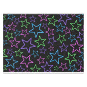 Cool, flauw, helder dynamisch neonstaarpatroon tafelkleed (Voorkant (Horizontaal))