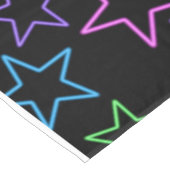 Cool, flauw, helder dynamisch neonstaarpatroon tafelkleed (Gekanteld)