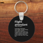 Cool Flight Attendant Design For Men Women Flight  Sleutelhanger (Voorkant)