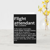 Cool Flight Attendant Design voor mannen Vrouwen V Kaart (Gele Bloem)