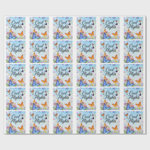 Cool Flights Vlinder Cadeaupapier