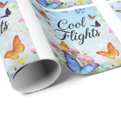 Cool Flights Vlinder Cadeaupapier (Rol Hoek)