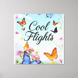Cool Flights Vlinder Canvas Afdruk