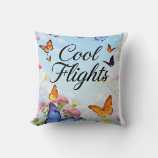 Cool Flights Vlinder Kussen