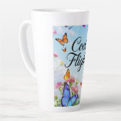 Cool Flights Vlinder Latte Mok (Linkerhoek)