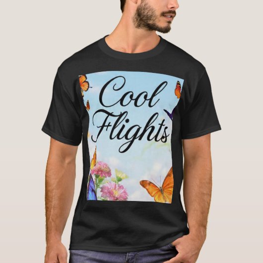 Cool Flights Vlinder T-shirt (Voorkant)