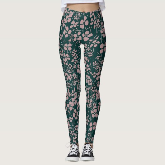 Cool Floral Paint Leggings (Voorkant)