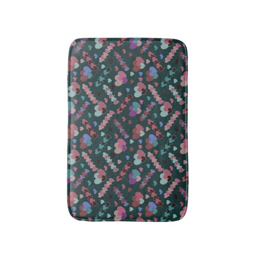 Cool Floral Pattern Badmat (Voorkant Verticaal)
