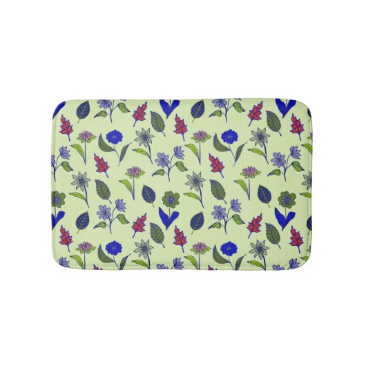 Cool Floral Pattern Badmat (Voorkant)