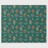 Cool Floral Pattern Cadeaupapier (Vlak)