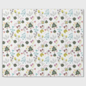 Cool Floral Pattern Cadeaupapier (Vlak)