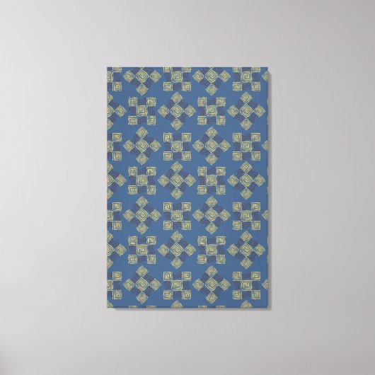 Cool Floral Pattern Canvas Afdruk (Voorkant)