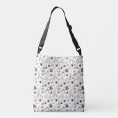 Cool Floral Pattern Crossbody Tas (Achterkant)