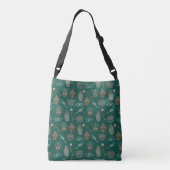 Cool Floral Pattern Crossbody Tas (Achterkant)