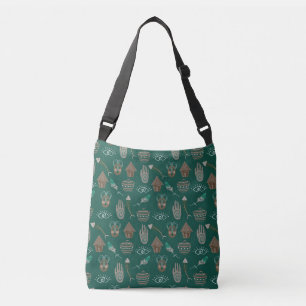 Cool Floral Pattern Crossbody Tas