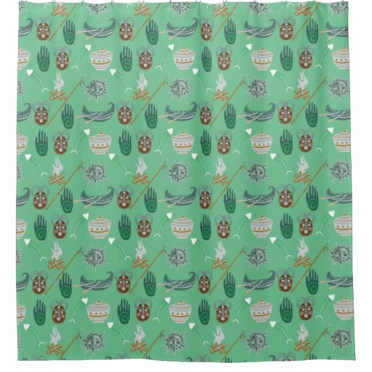 Cool Floral Pattern Douchegordijn (Voorkant)