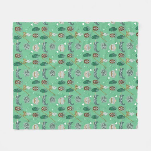 Cool Floral Pattern Fleece Deken (Voorkant (Horizontaal))