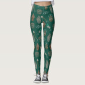 Cool Floral Pattern Leggings (Voorkant)