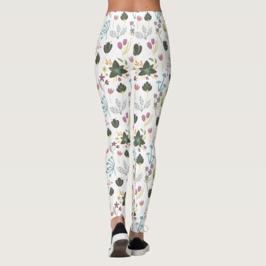 Cool Floral Pattern Leggings (Achterkant)