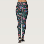 Cool Floral Pattern Leggings (Achterkant)