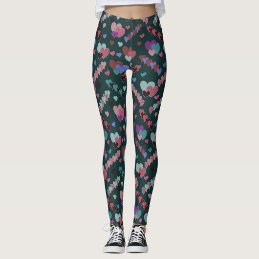 Cool Floral Pattern Leggings (Voorkant)