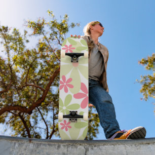 Cool Floral Pattern Persoonlijk Skateboard