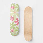 Cool Floral Pattern Persoonlijk Skateboard (Voorkant)