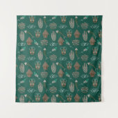 Cool Floral Pattern Wandkleed (Voorkant)