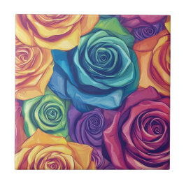 Cool Floral Roos Keramische Tegels voor badkamer v Tegeltje