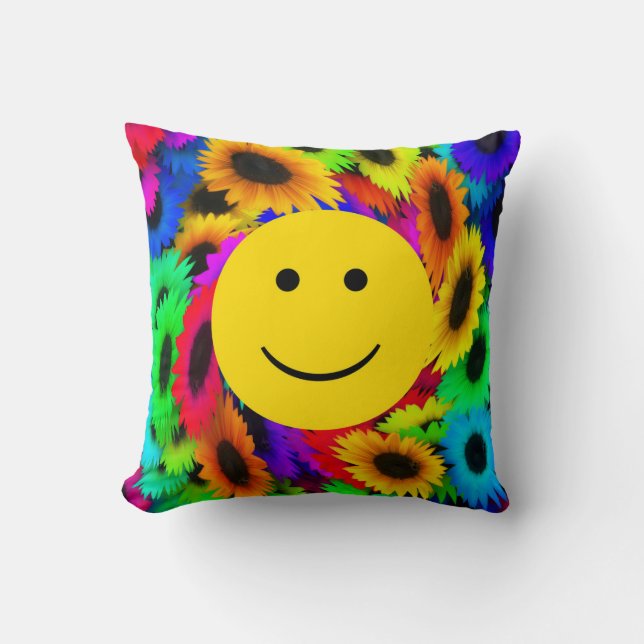Cool Flowers Face Pillow Kussen (Voorkant)