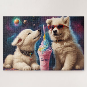 Cool Fluffy Puppies planeten milkshake Legpuzzel
