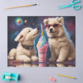 Cool Fluffy Puppies planeten milkshake Tissuepapier (Craft)