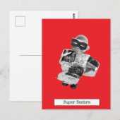 Cool Flying Doll Briefkaart (Voorkant / Achterkant)